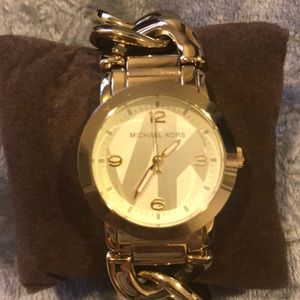MK gold watch